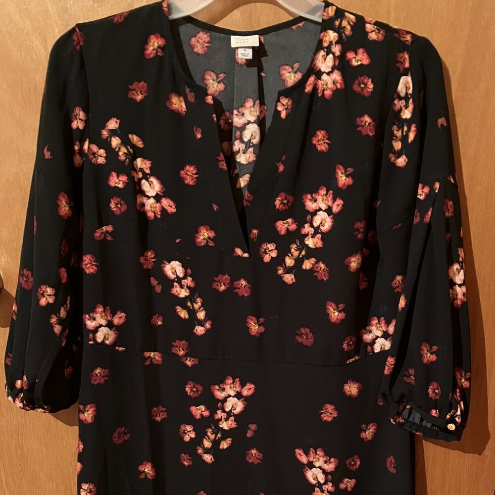 A New Day black floral dress Size M